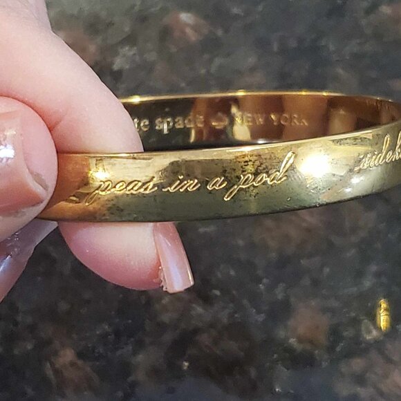 Kate Spade Birds of a Feather Gold Bangle Bracelet - Picture 3 of 9